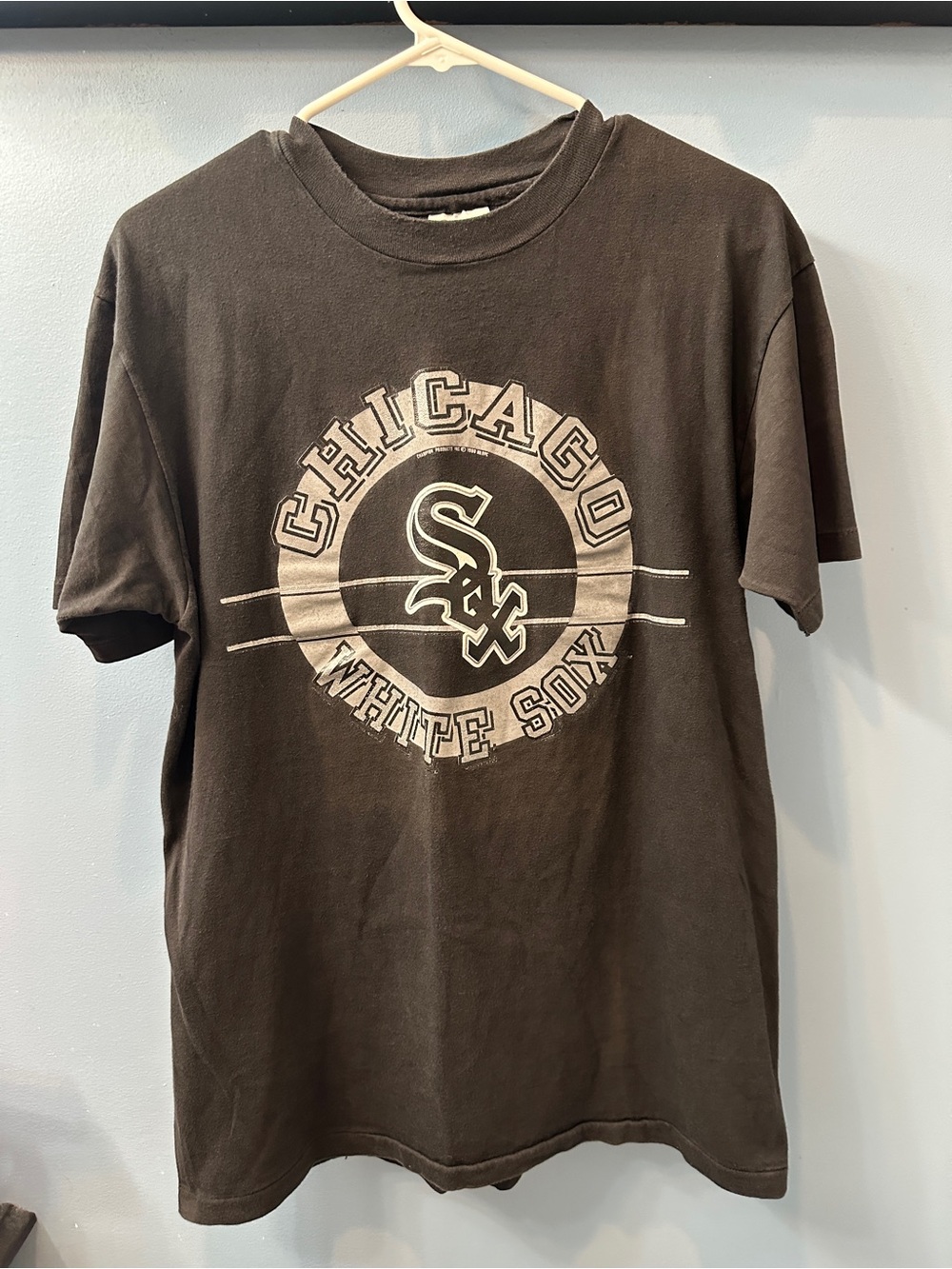 Vintage Chicago White Sox T-Shirt Black Men's Size Large MLB Champion Tag